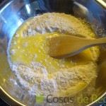 03- Mezclamos la mantequilla, la leche y la harina