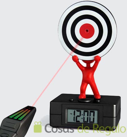 Reloj despertador Target con mando láser