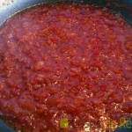 04- Dejamos que se evapore el agua del tomate