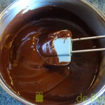 08- Aspecto de la cobertura de chocolate del bizcocho