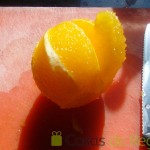 03 - Separamos los gajos de naranja lo más limpios posible