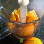 01 - Colocamos la naranja en un vaso de picar