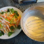 01 - La tempura y las verduras cortadas