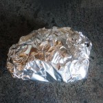 02 - Envolvemos la carne en papel de aluminio
