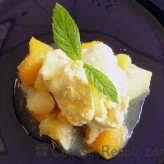 Receta de Frutas flambeadas con Cointreau y vainilla