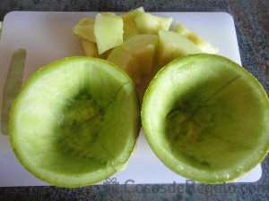 02 - Vaciamos la pulpa de los melones