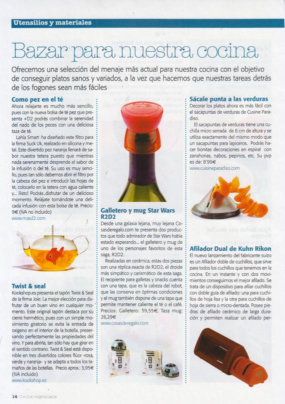 Revista Cocina Vegetariana número 43 (enero 2014)