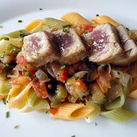 Receta de Pasta con atún y verduras
