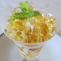 Receta de Uva moscatel con gelatina de manzana