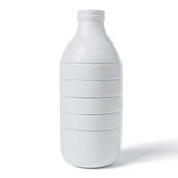 Set de café y té con forma de botella de leche: un accesorio muy original
