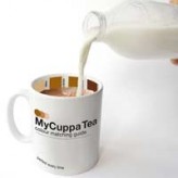 Taza de café y de té con guía de color: tómalo tan fuerte como quieras