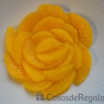 02 - Preparamos los gajos de naranja siguiendo el aspecto de una rosa