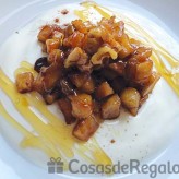 Receta de Yogur con manzana, pasas y nueces