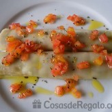 Receta de Canelones de verdura con queso de cabra