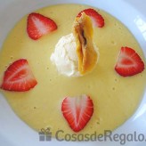Receta de Sopa de mango y plátano con vainilla