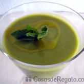 Receta de Crema fría de guisantes con menta