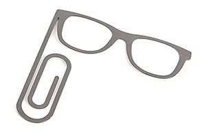 Marcapáginas gafas