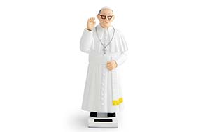 Muñeco del Papa Francisco con movimiento solar