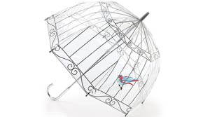 Paraguas transparente Lulu Guiness Birdcage