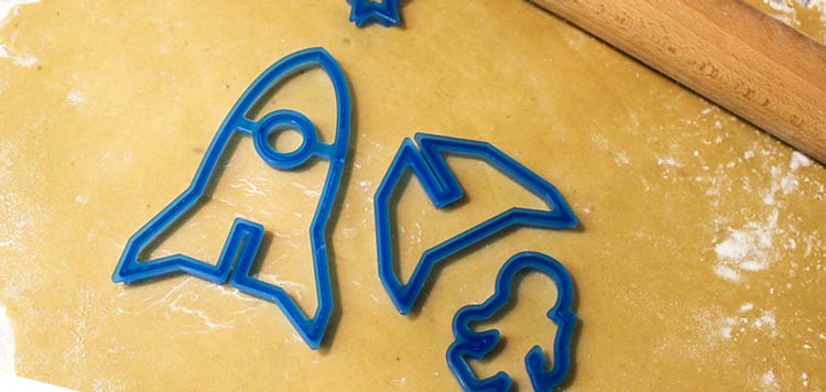 Moldes para galletas inspirados en la exploración espacial