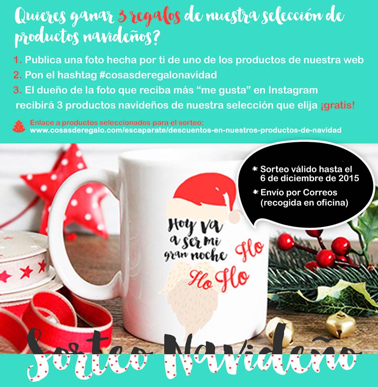 Consigue regalos gratis con nuestro concurso de Navidad en Instagram
